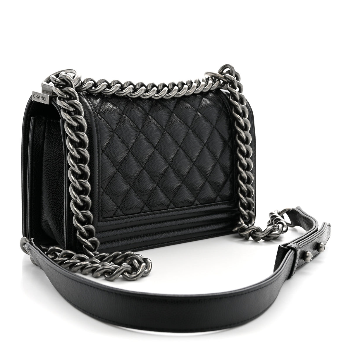 Chanel Caviar Quilted Small Boy Flap Black 3 of 11