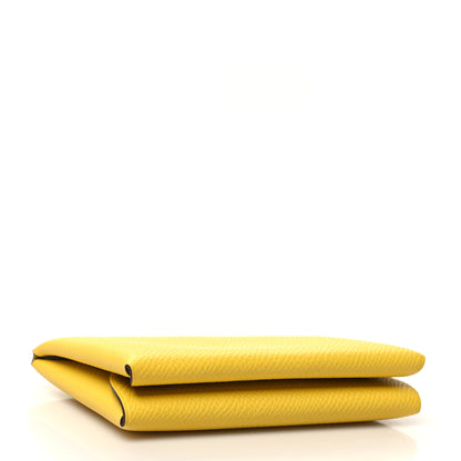 Hermes Epsom Calvi Duo Card Case Jaune De Naples 4 of 11