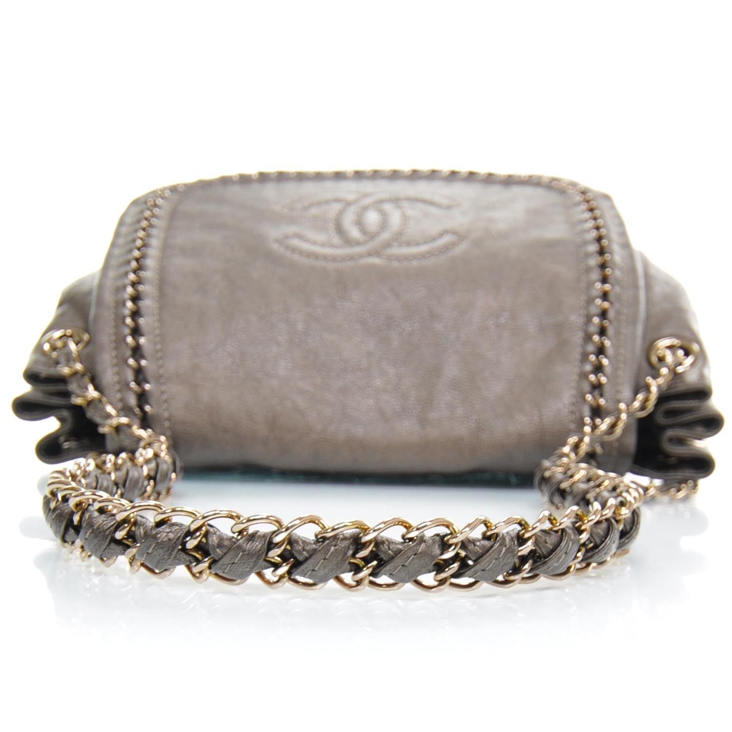 Chanel Luxe Ligne Flap Bag Bronze 6 of 13