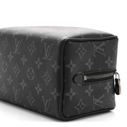 Louis Vuitton Monogram Eclipse Locker Dopp Kit Toilet Pouch 9 of 9