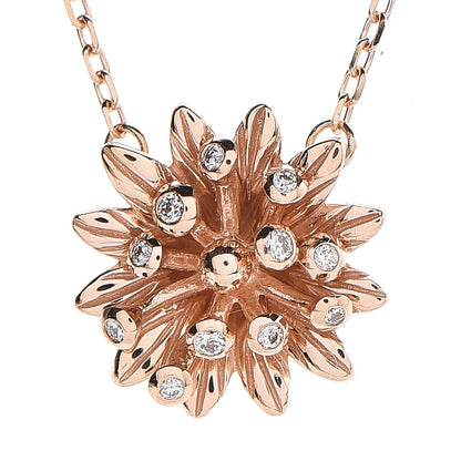 Gucci 18K Rose Gold Diamond Flora Necklace 4 of 7