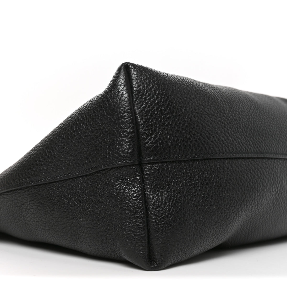 Vitello Daino Shopping Tote Black
