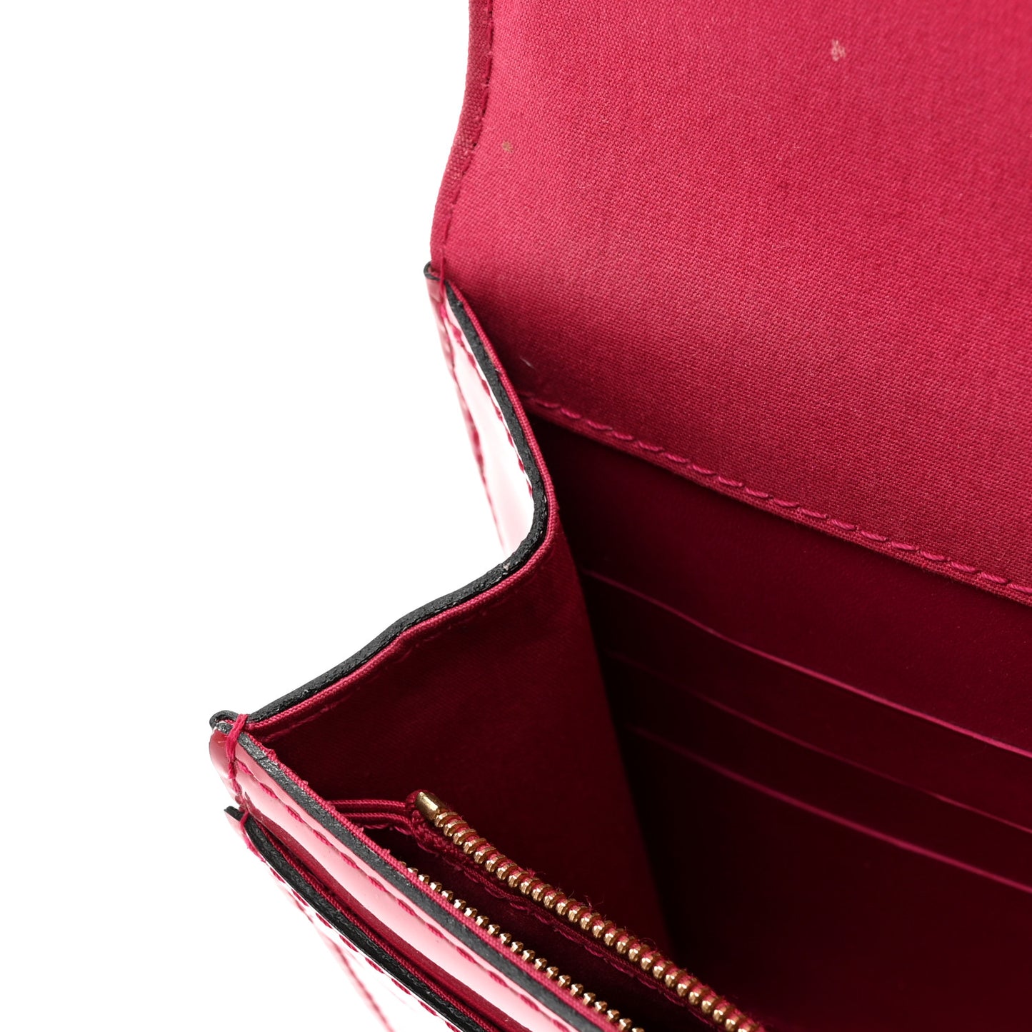 Patent Louise Clutch Rose Indien