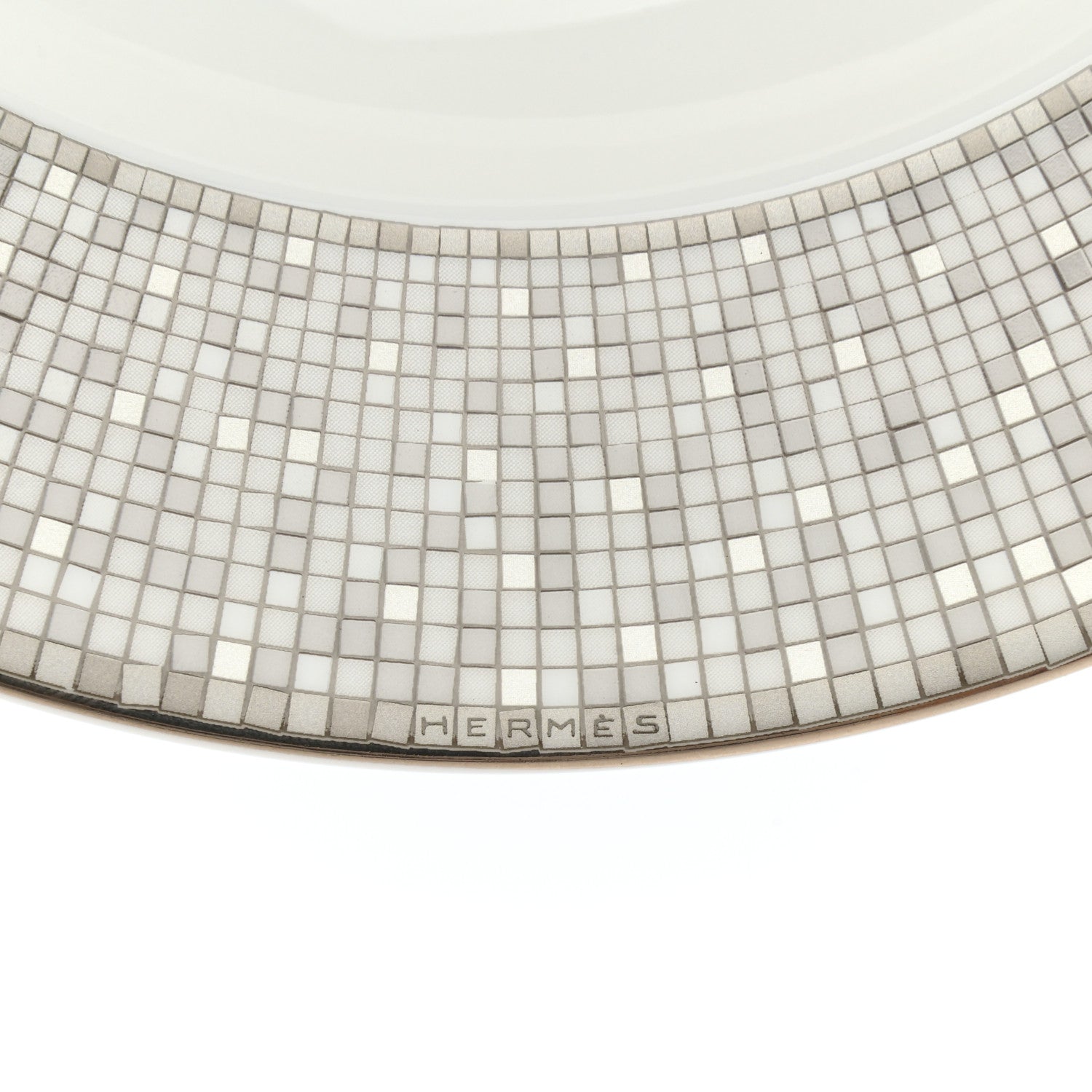 Hermes Porcelain Mosaique Au 24 Platine Soup Bowl Set of 2 6 of 6