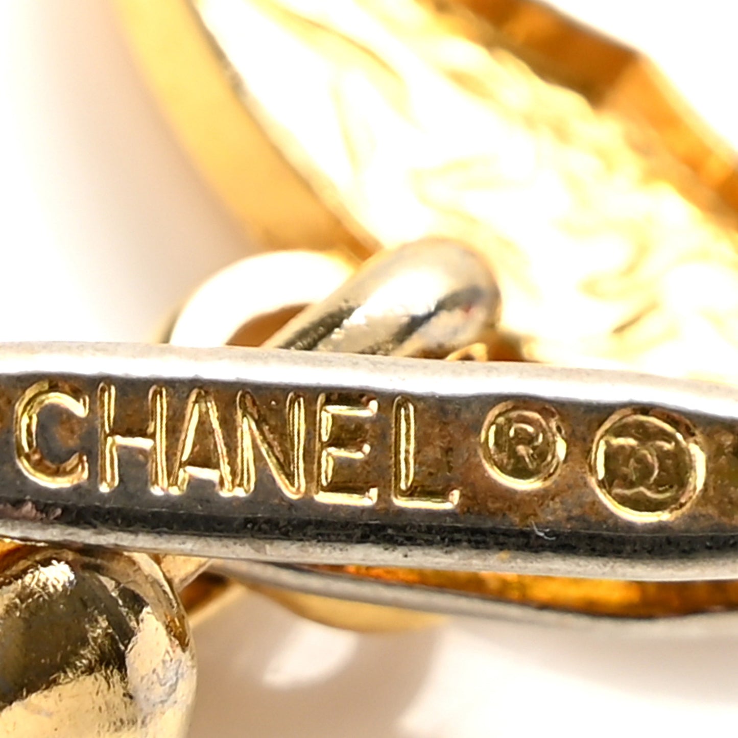 Lambskin Chain CC Medallion Belt Black Gold