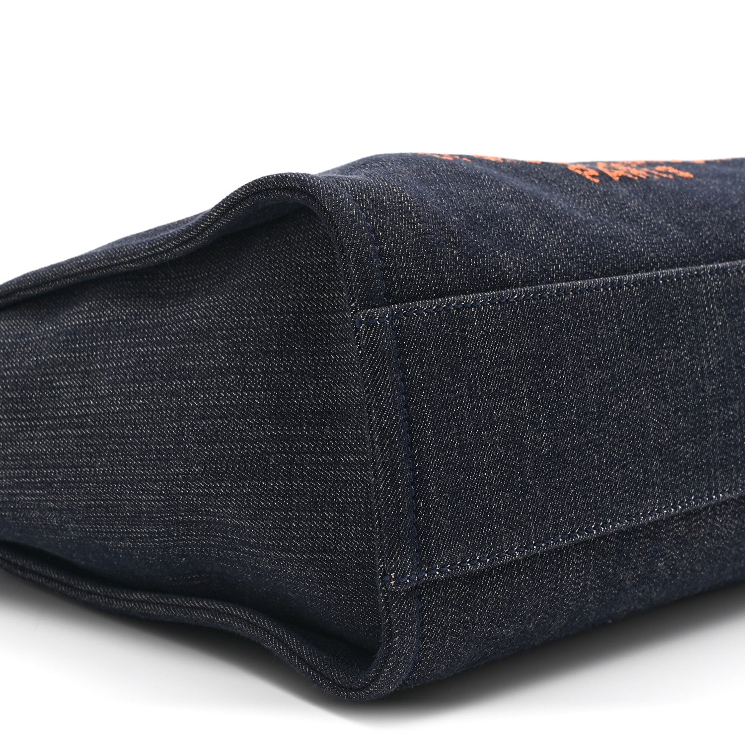 Chanel Denim Small Deauville Tote Blue Orange 1844428 – FASHIONPHILE