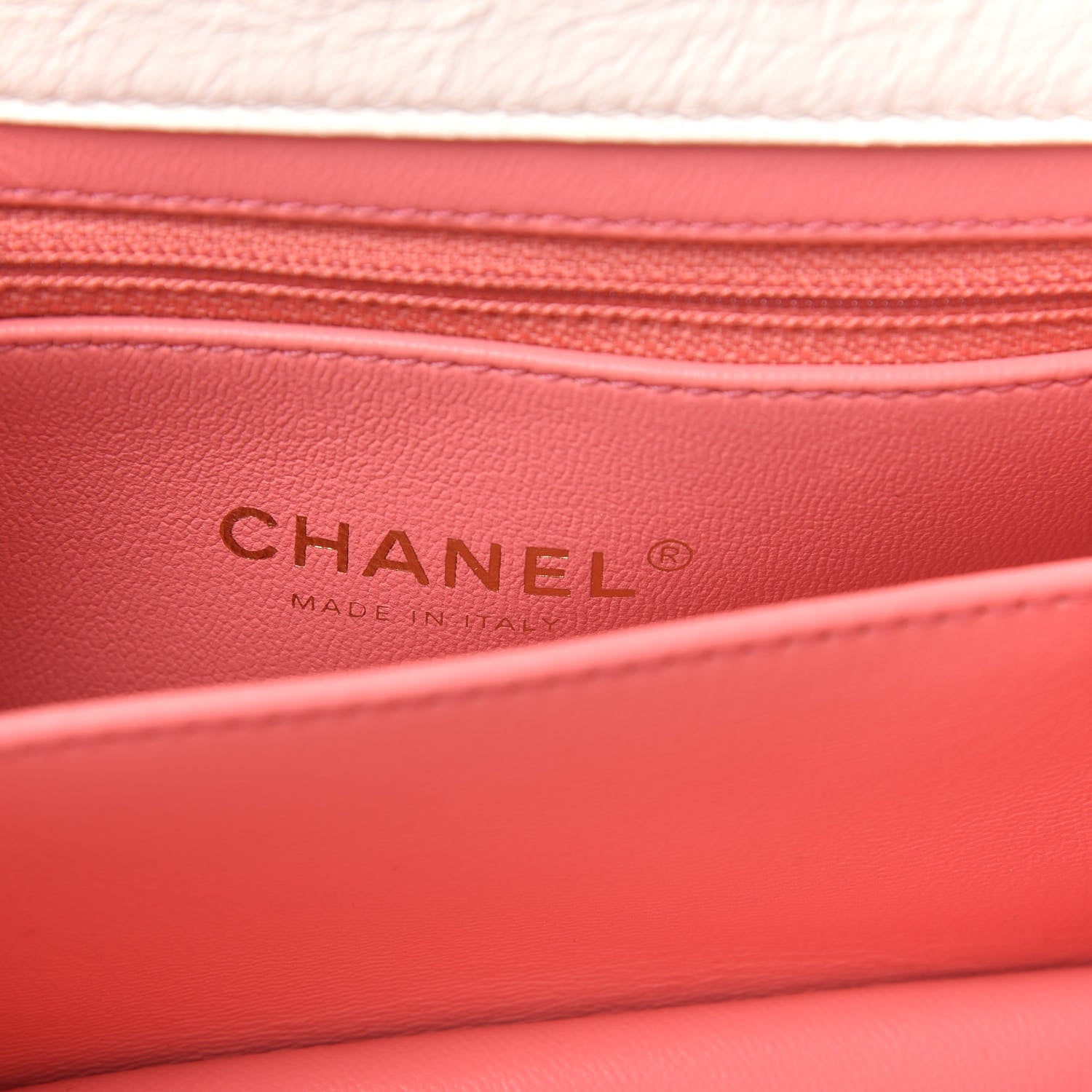 Chanel Crumpled Lambskin Quilted Mini CC Links Top Handle Flap White 6 of 12