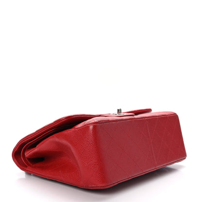 Chanel Caviar Quilted Jumbo Double Flap Red 4 of 9
