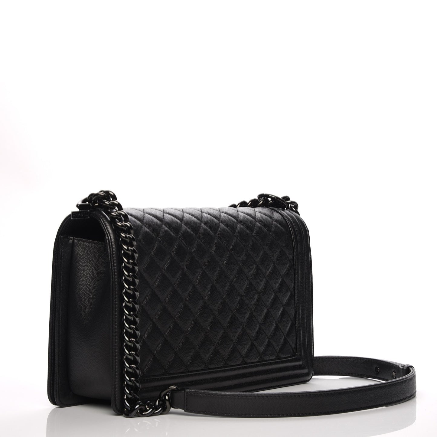 Caviar Quilted New Medium Boy Flap So Black