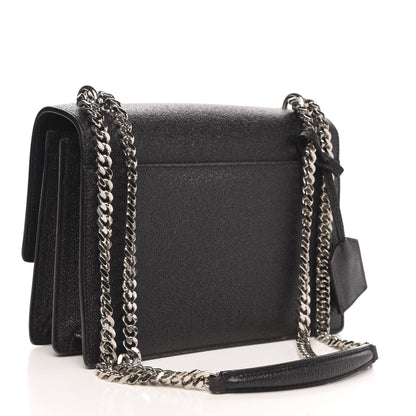 Saint Laurent Grained Calfskin Erosion Medium Monogram Sunset Black 3 of 10