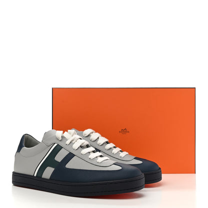 Hermes Epsom Mens Boomerang Sneakers 42 Multicolor Bleu Glacier 10 of 10