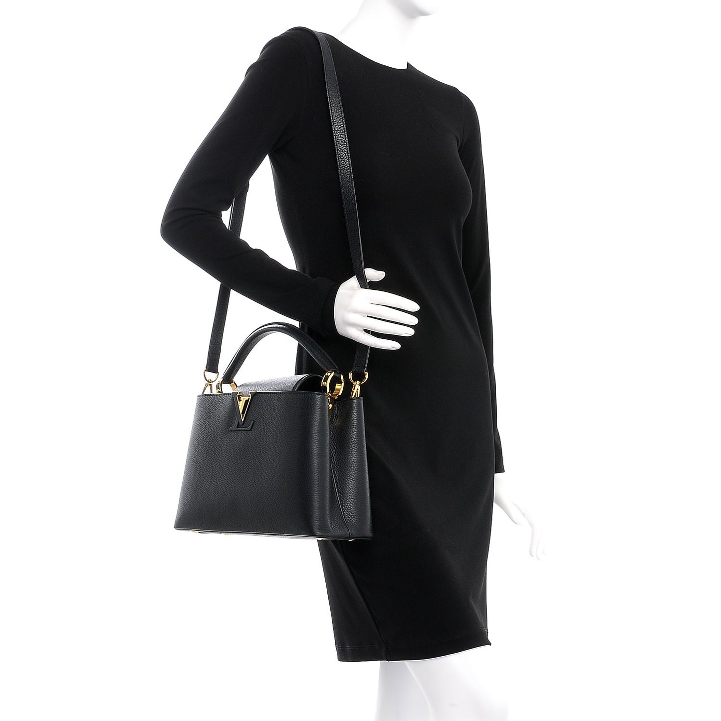 Taurillon Capucines PM Black