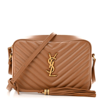 Saint Laurent Calfskin Matelasse Monogram Lou Camera Bag Cinnamon 1 of 11