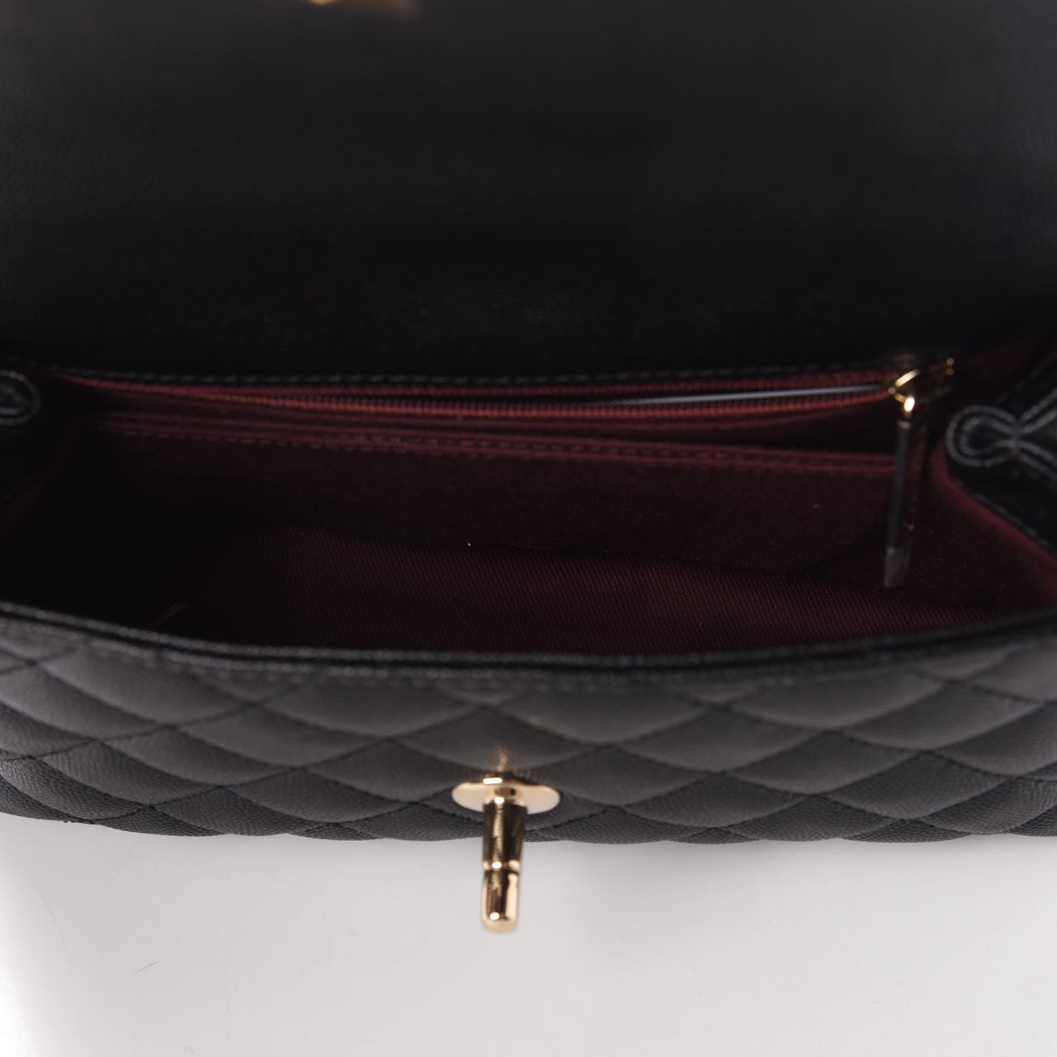 Chanel Caviar Quilted Mini Coco Handle Flap Black 5 of 10