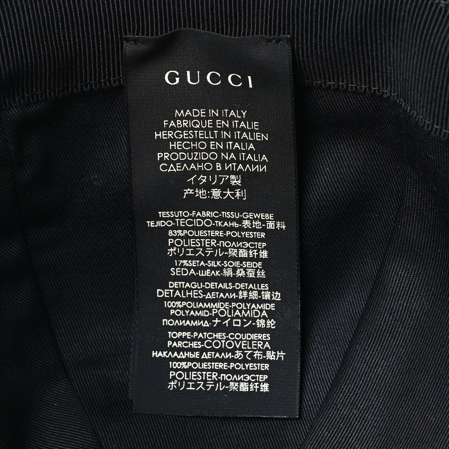 Gucci Canvas Floral UFO Baseball Hat 58 M Black 8 of 9
