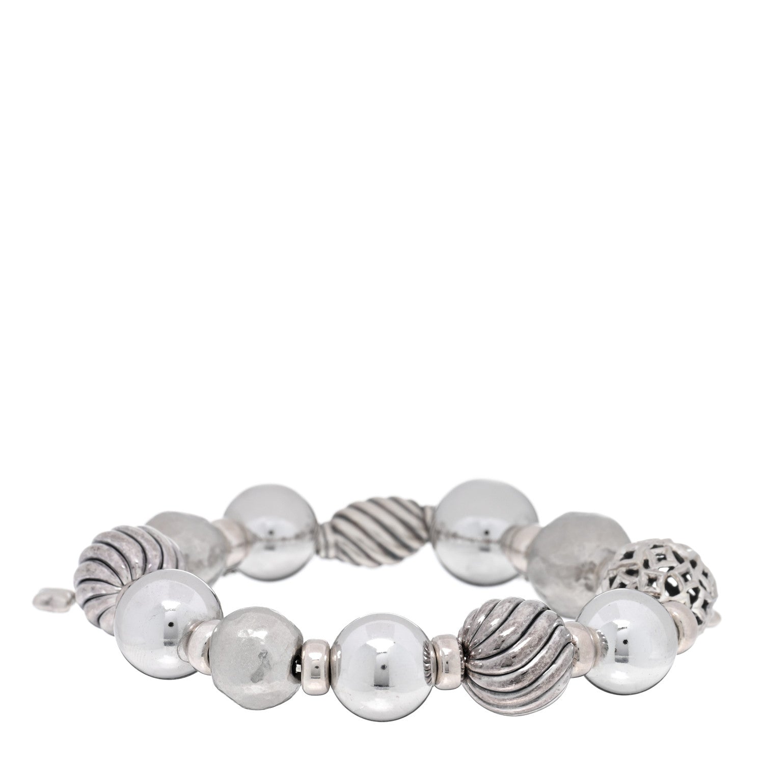 David Yurman Sterling Silver Elements Bead Bracelet 1 of 3