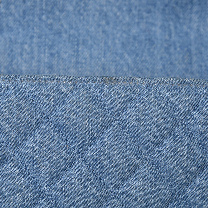 Chanel Denim Braided Medium Flap Bag Light Blue 10 of 14