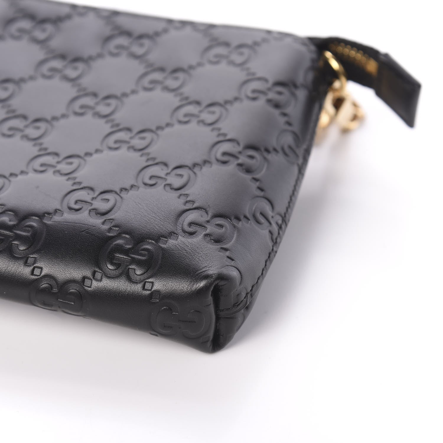 Gucci Guccissima Signature Wrist Wallet Black 9 of 9