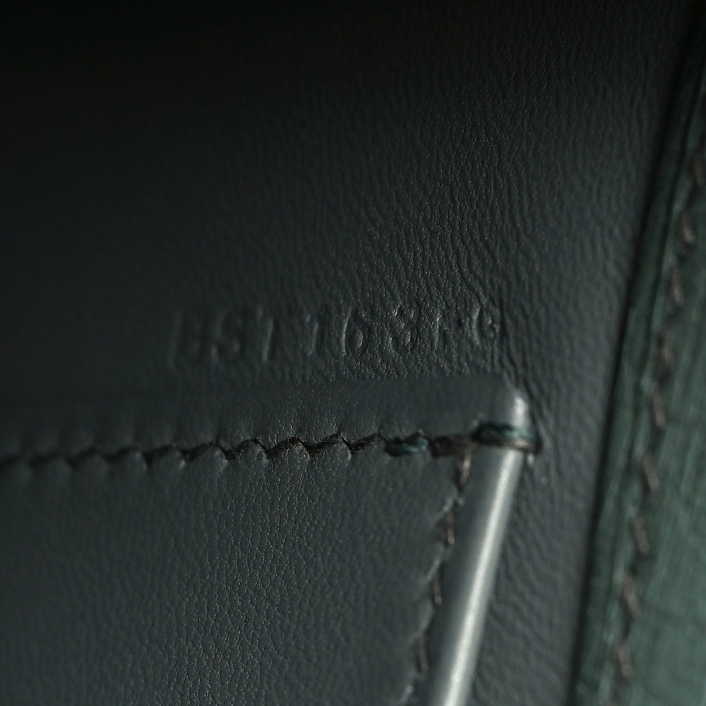 Ostrich Kelly Pochette Vert Amande