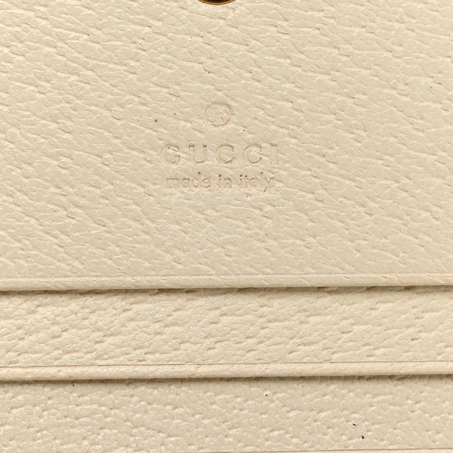 Gucci GG Supreme Monogram Web Queen Margaret Card Case Wallet Beige Mystic White 5 of 7