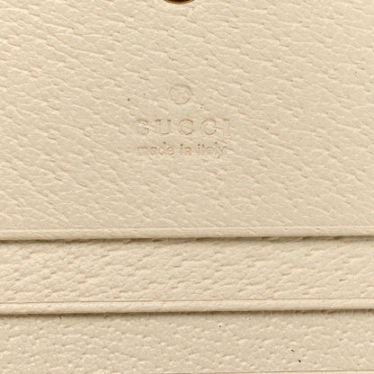 Gucci GG Supreme Monogram Web Queen Margaret Card Case Wallet Beige Mystic White 5 of 7