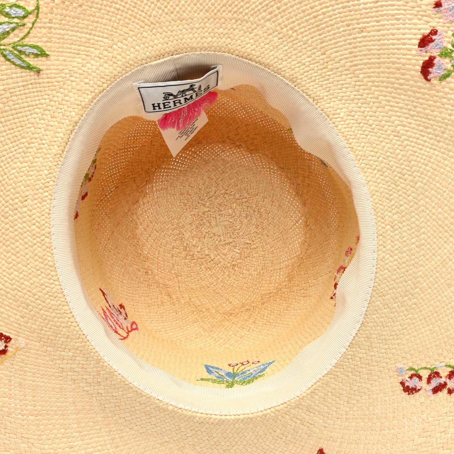 Hermes Straw Englantine Hat 59 Naturel 6 of 7