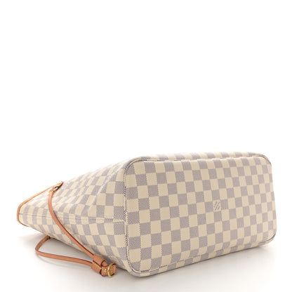 Louis Vuitton Damier Azur Neo Neverfull MM Rose Ballerine 5 of 17
