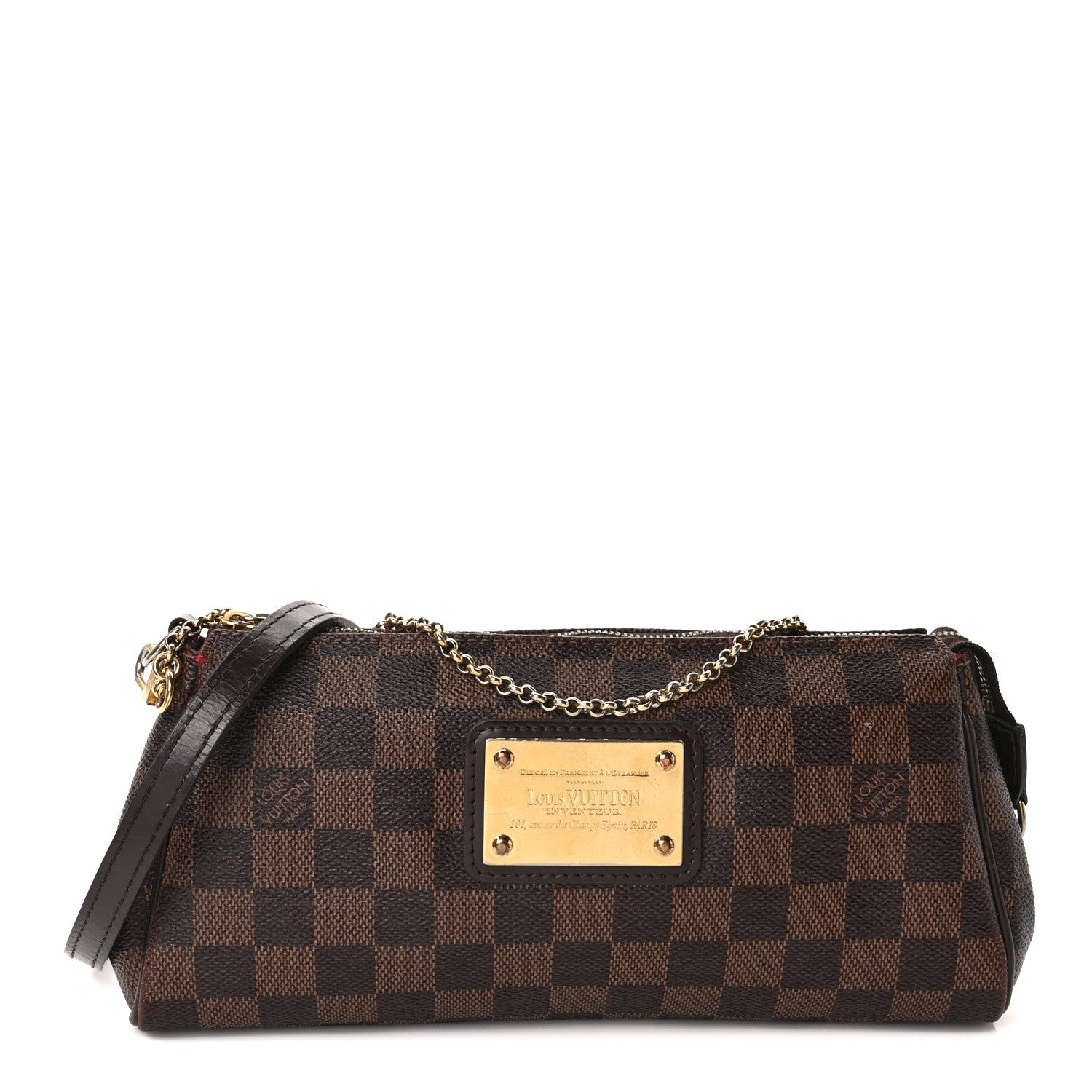 Louis Vuitton Damier Ebene Eva Clutch 1 of 11