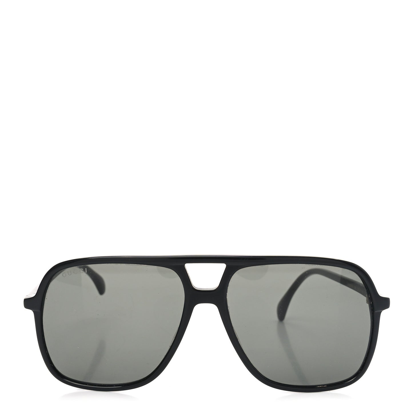 Acetate Brow Bar Aviator Sunglasses GG0545S Black