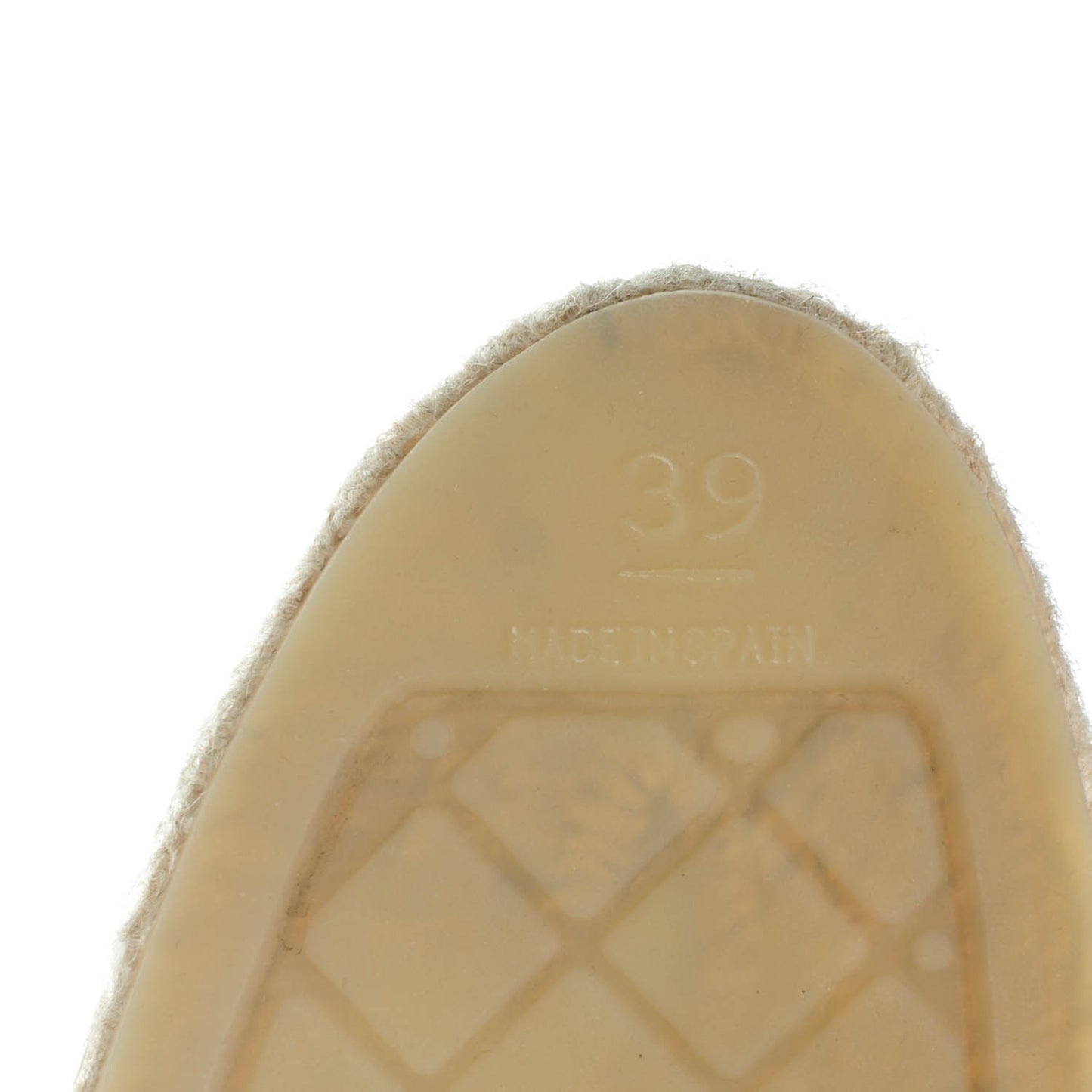 Lambskin CC Espadrilles 39 Beige Black