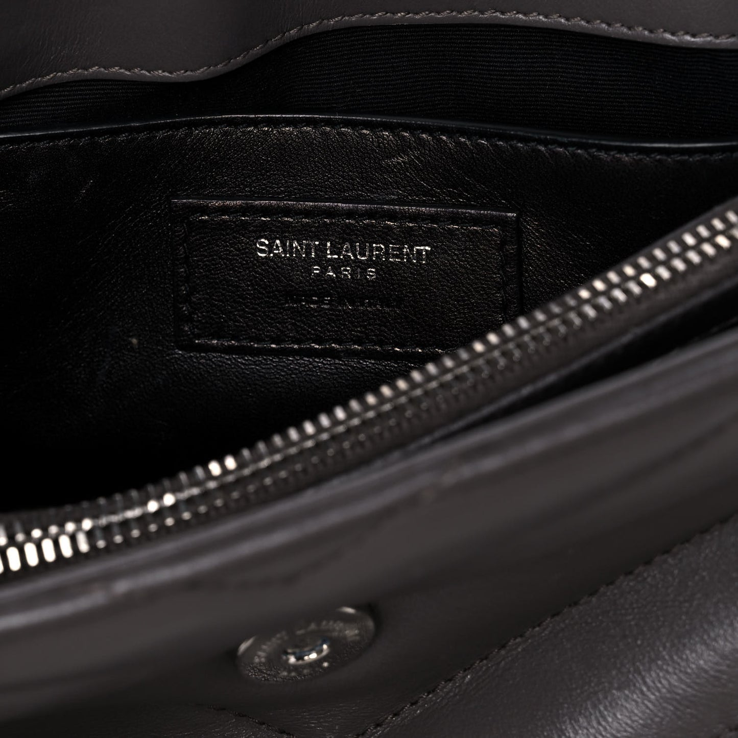 Calfskin Y Quilted Monogram Small Loulou Chain Satchel Earth