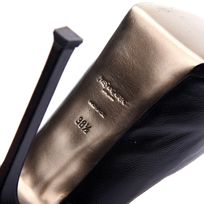 Saint Laurent Vernigolf Tribtoo 105 Platform Pumps 38.5 Black 11 of 15