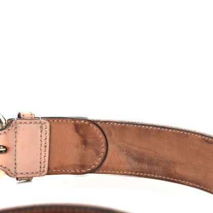 Gucci Monogram Horsebit Buckle Belt 85 34 Pink 6 of 6