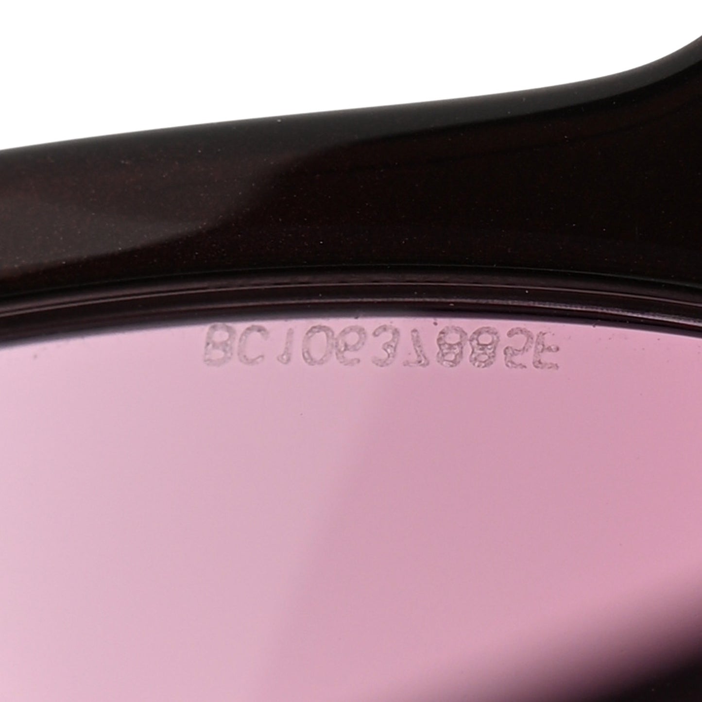 Acetate Square CC Sunglasses 5380 Burgundy Pink