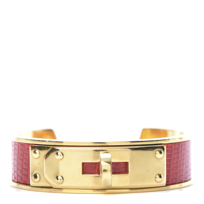 Hermes Lizard Kelly Cuff Rouge 1 of 5