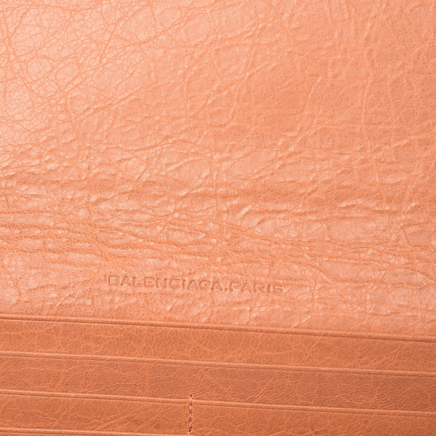 Balenciaga Agneau Giant Brogues Hardware Money Wallet Rose Blush 6 of 7