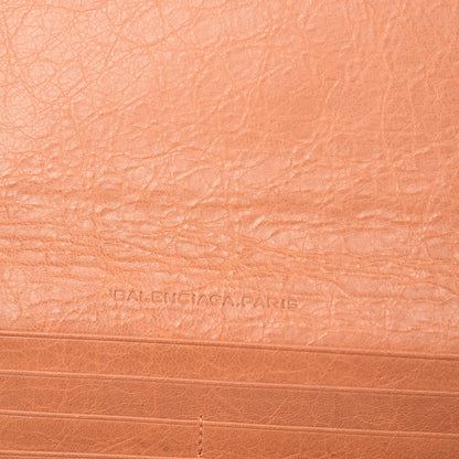 Balenciaga Agneau Giant Brogues Hardware Money Wallet Rose Blush 6 of 7