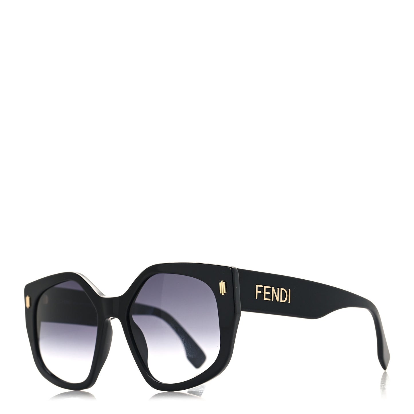Acetate Fendi Butterfly Sunglasses FE40017I Black