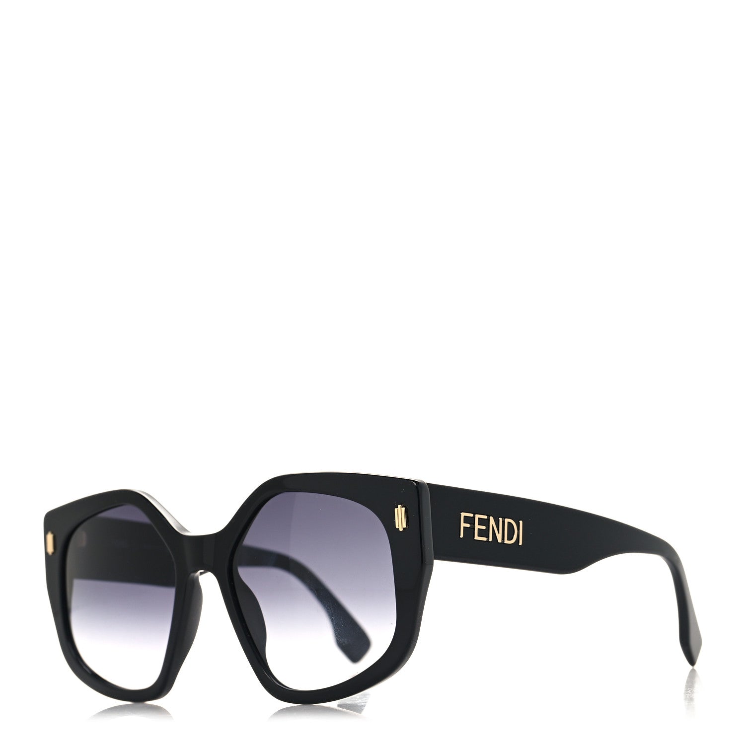 Fendi Acetate Fendi Butterfly Sunglasses FE40017I Black 1 of 7