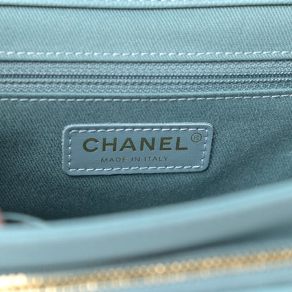 Chanel Caviar Quilted Small Business Affinity Flap Light Blue 6 of 11