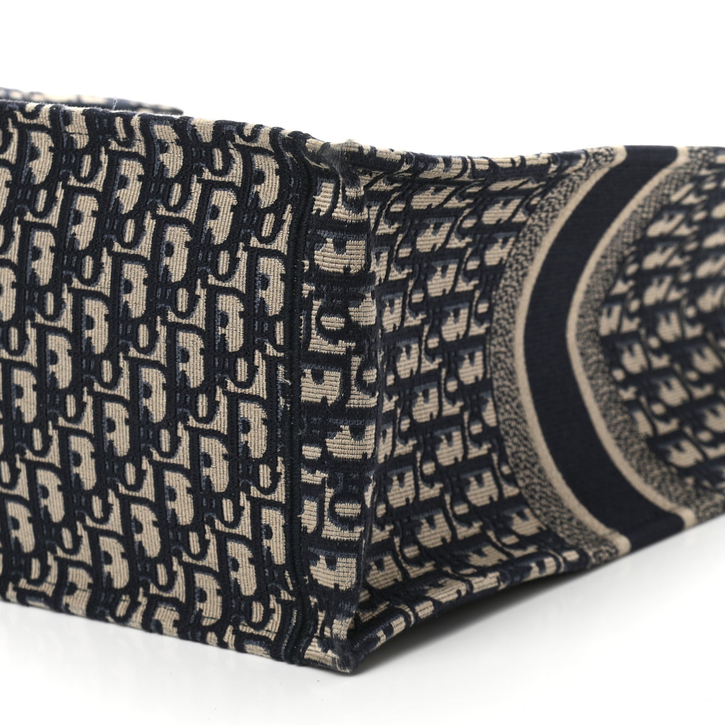 Oblique Book Tote Blue Multicolor