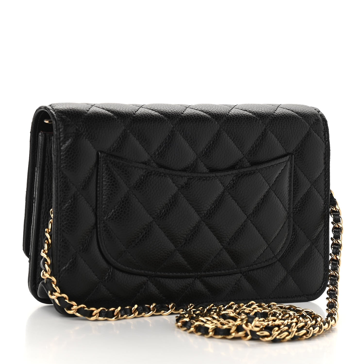 Chanel Caviar Quilted Wallet On Chain WOC Black 4 of 13