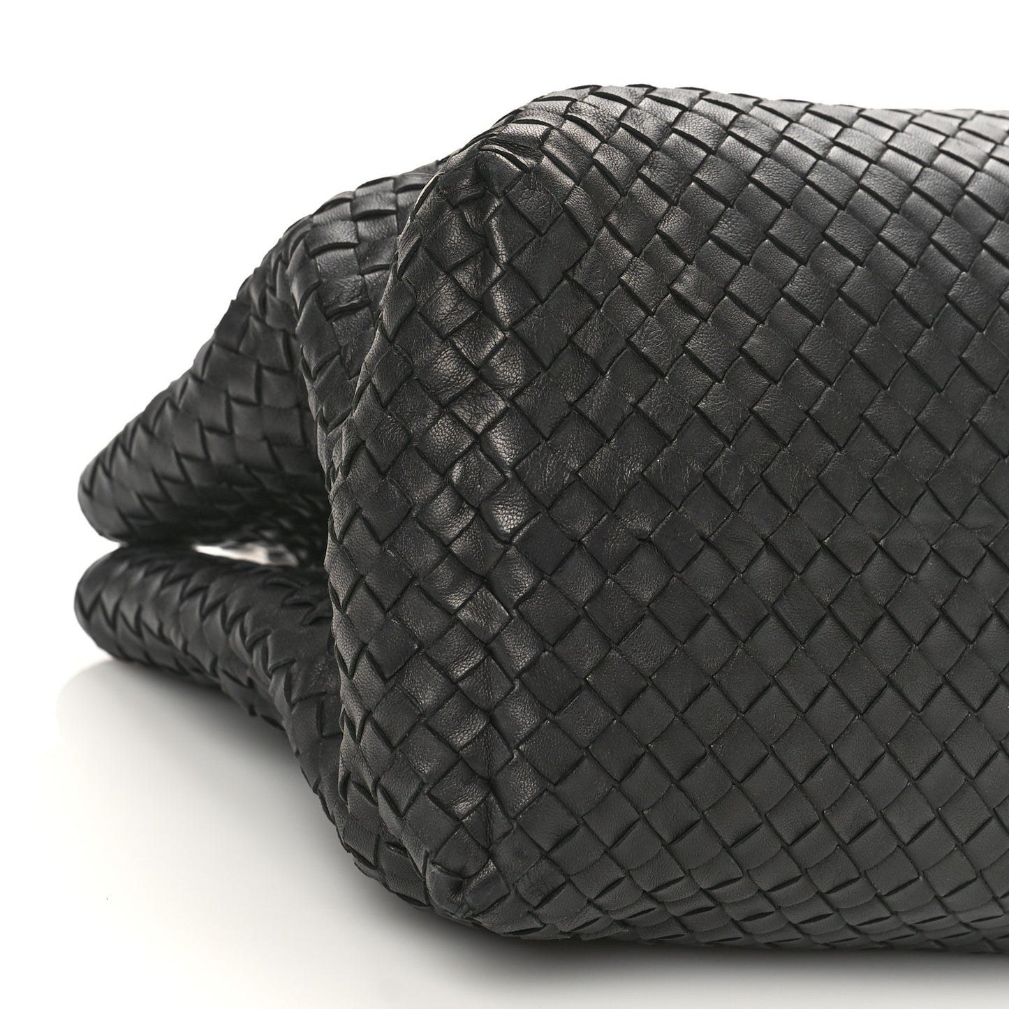 Nappa Intrecciato Large Classic Chain Strap Tote Black