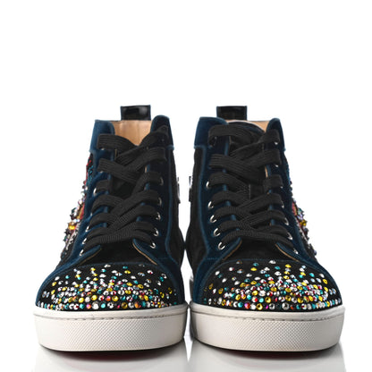 Christian Louboutin Suede Strass Louis On Fire Flat Sneakers 41.5 Multi 2 of 10
