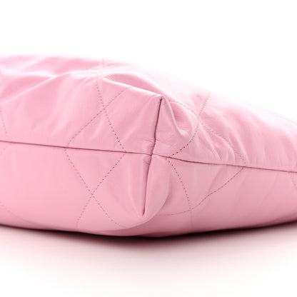 Chanel Shiny Calfskin Quilted Small Chanel 22 Pink 11 of 12