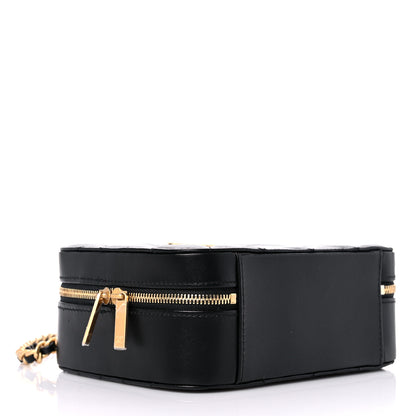 Chanel Lambskin Quilted Top Handle Small Vanity Case Black 3 of 9