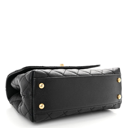 Chanel Caviar Quilted Mini Coco Chain Handle Flap Black 4 of 11