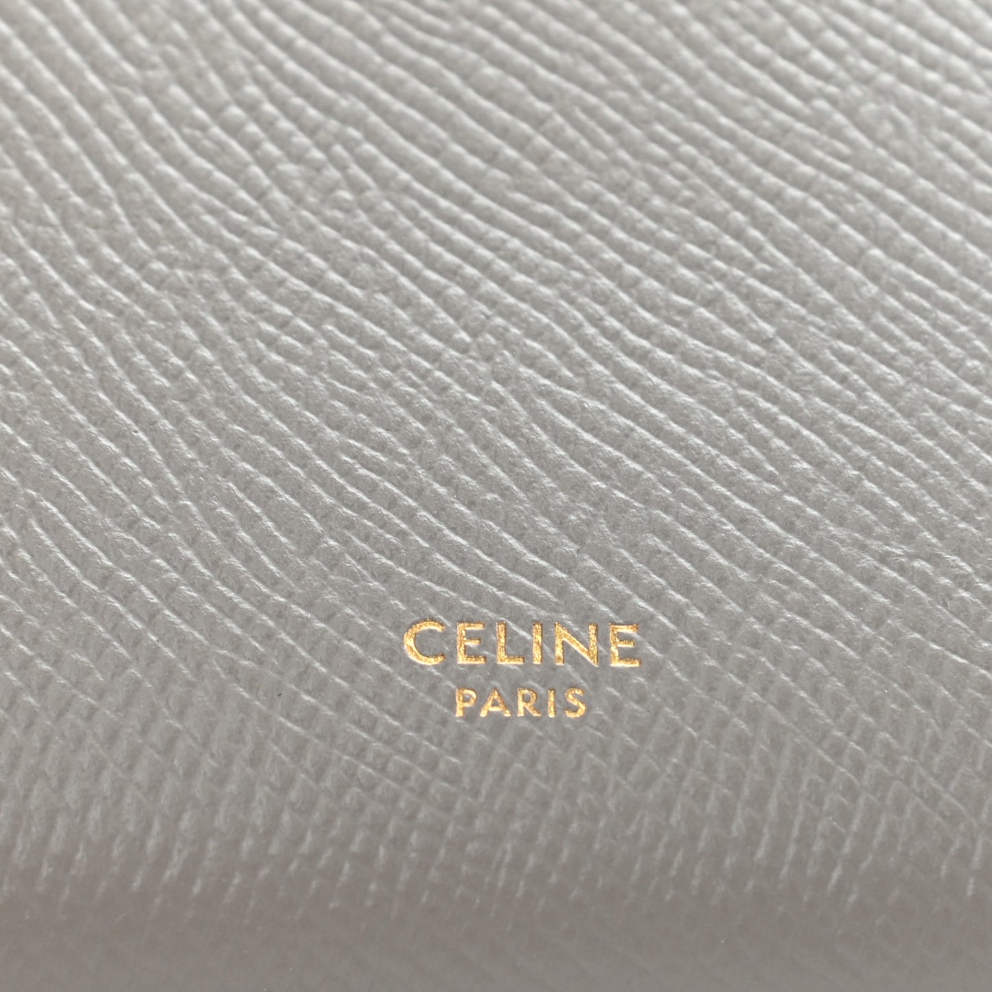 Grained Calfskin Medium Multifunction Strap Wallet Pebble Mineral