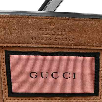Gucci Calfskin GucciGhost Real Medium XL Tote Black Yellow 6 of 13
