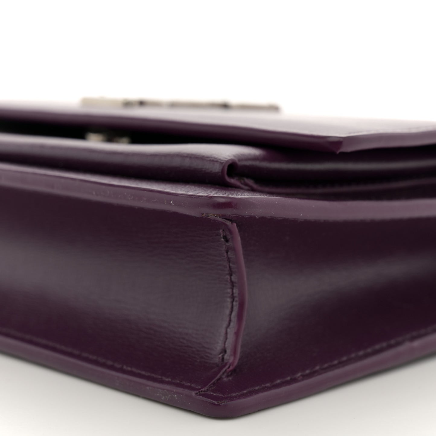 Calfskin Monogram Sunset Chain Wallet Prunia